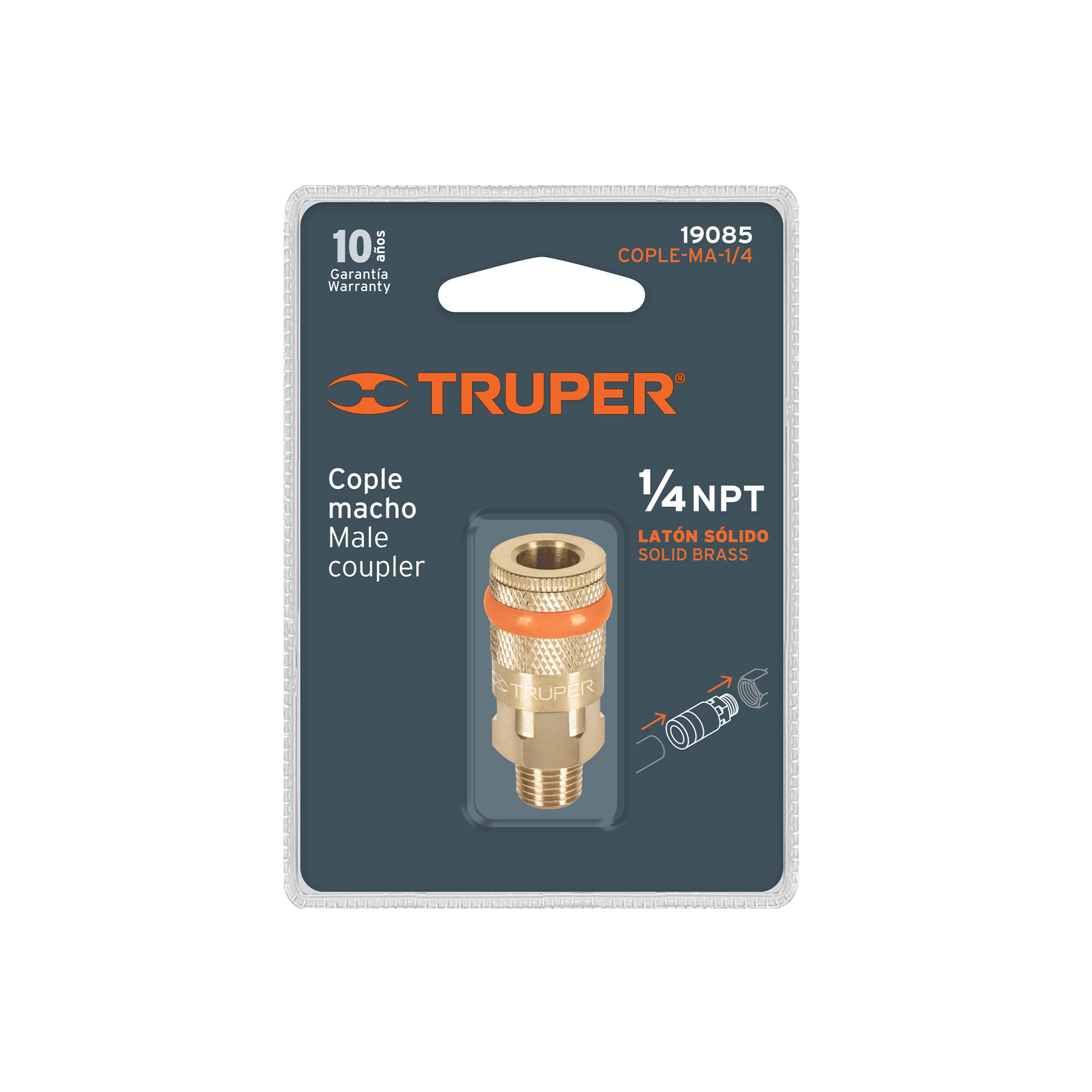 Cople De Lat N Cuerda Npt Macho Truper Juegos De Accesorios