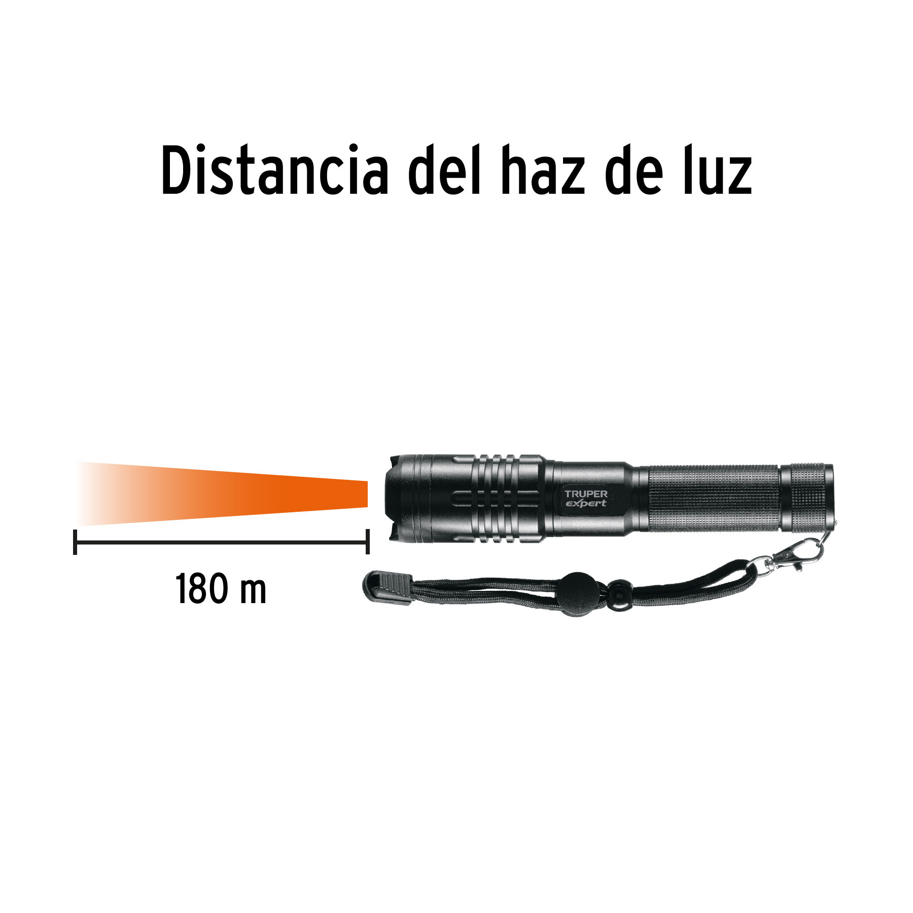 Linterna LED Recargable De Aluminio 500 Lm TRUPER EXPERT Linternas