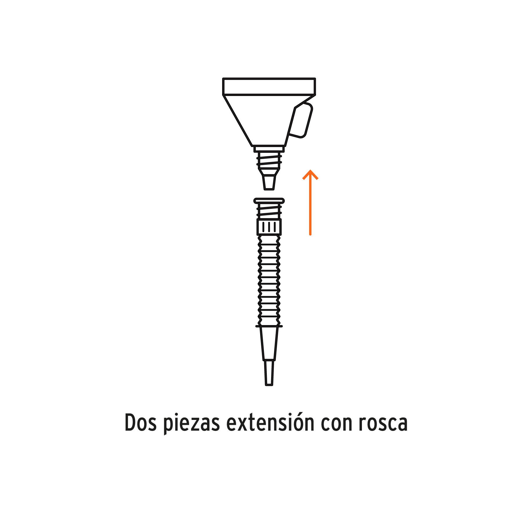 JUEGO DE EMBUDOS PARA ACEITE, CON TUBO FLEXIBLE Y MANGUERA