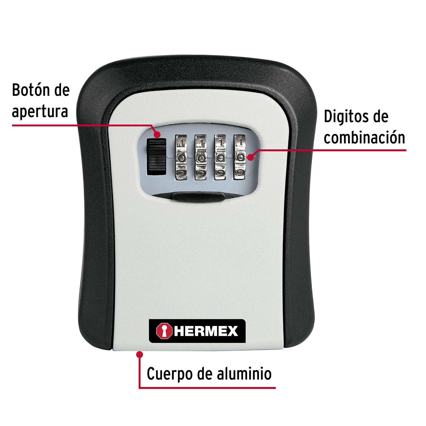 Caja De Combinaci N Guardallaves Para Pared Cm Hermex Cajas De Seguridad