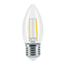 Lámpara LED tipo vela 3 W con filamento luz cálida, blíster