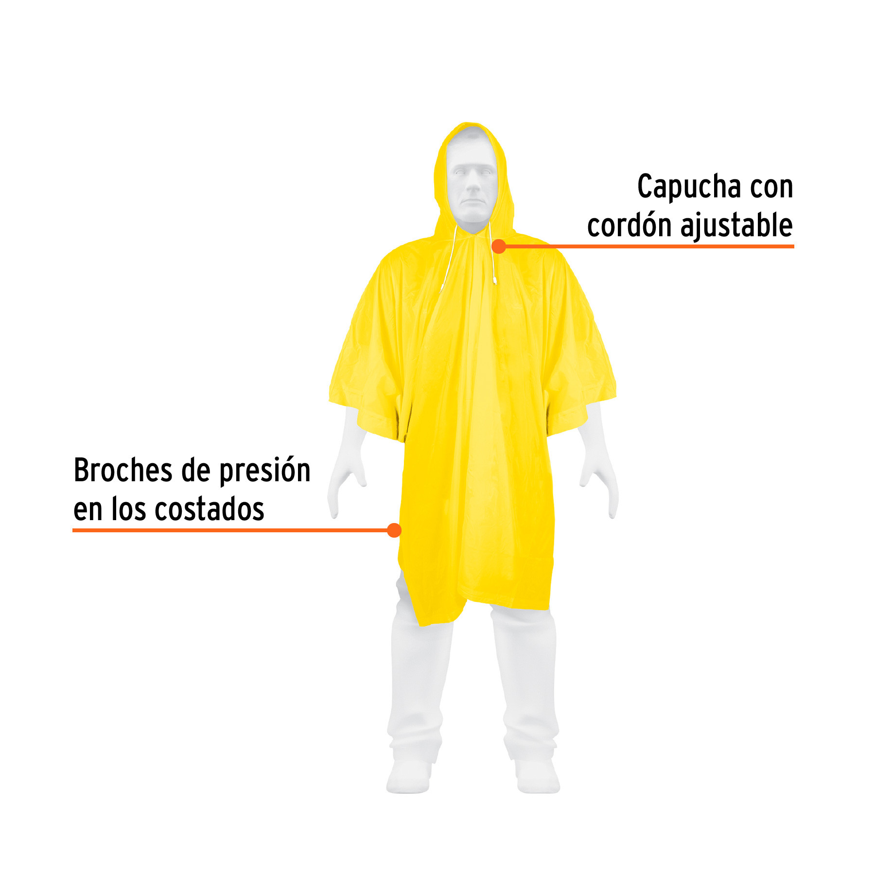 Poncho o capamanga de PVC, Truper, Ponchos, 14412